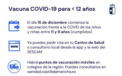 VACUNA COVID-19 PARA MENORES DE 12 AÑOS