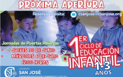 Jornadas de Puertas Abiertas (1º Ciclo Infantil, 1 a 3 años)