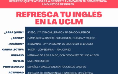 UCLM: Programa de refuerzo lingüístico en lengua inglesa